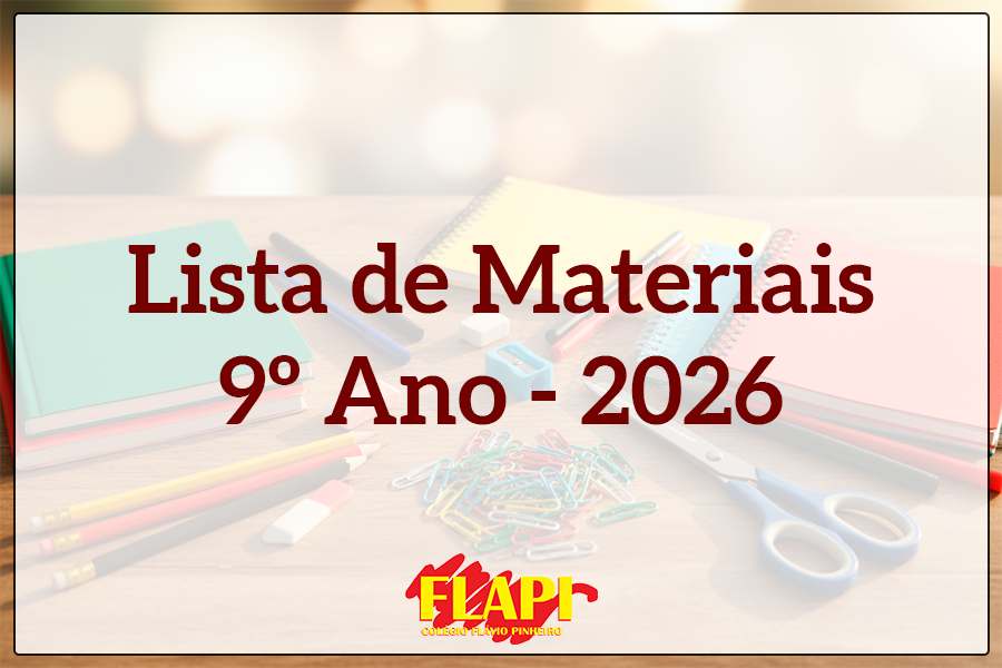 LISTAS DE MATERIAIS 2026 - 9º Ano